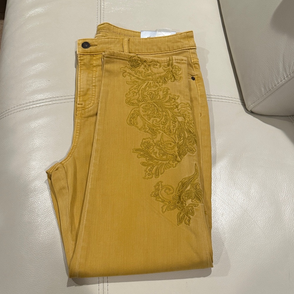 Chico's Golden Yellow Denim